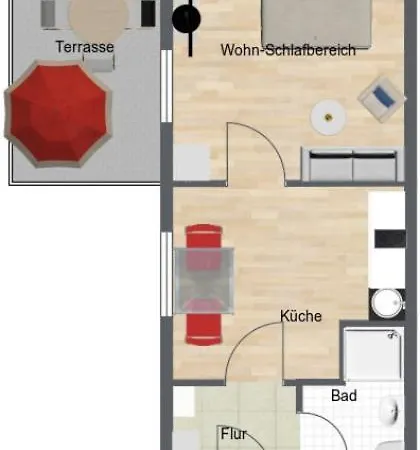 Ferienwohnung Buder 林道